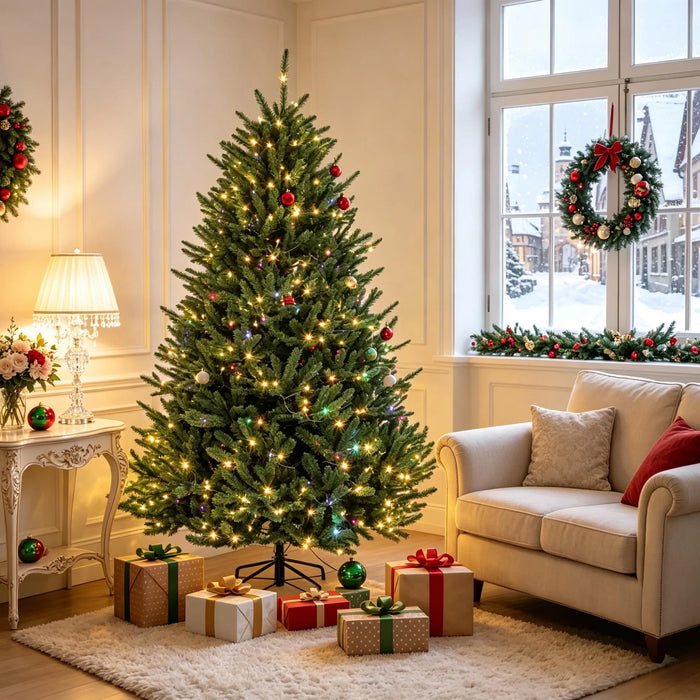 Hendrano 6 ft Pre-Lit Christmas Tree with 480 LEDs and Foot Pedal