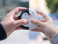 Cartoon Penguin and Polar Bear Hand Warmer, USB Rechargeable