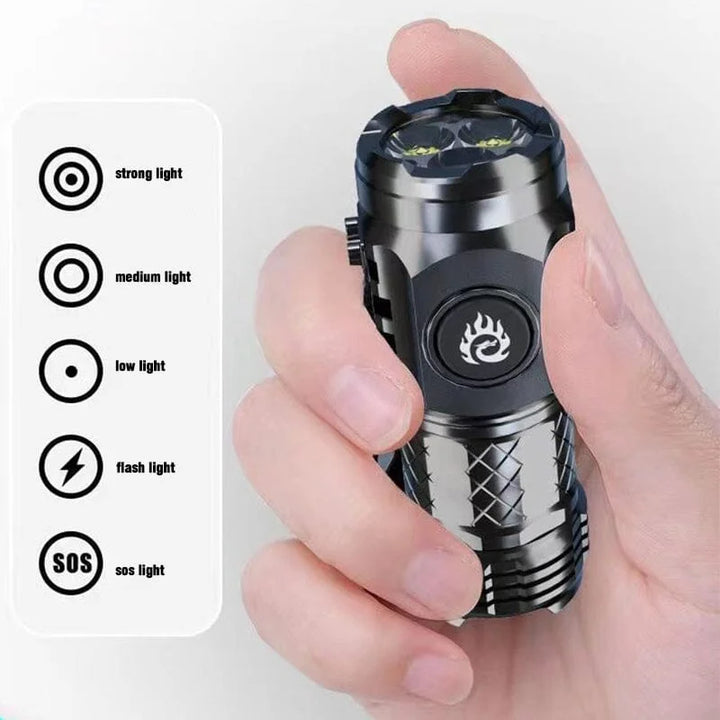 Hendrano™ Mini Triple LED Flashlight with Five Light Modes and SOS