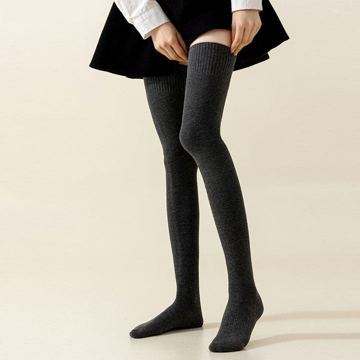 Thick Cotton High Socks for Warm Feet, Hiking and Home