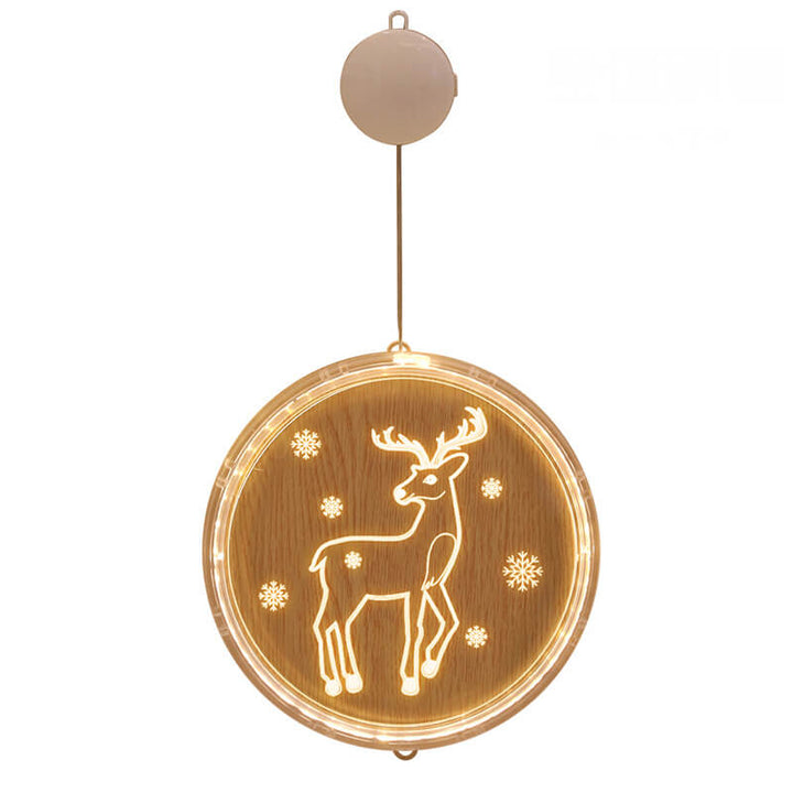 Hendrano™ Acrylic LED Christmas Window Light with Suction Cup