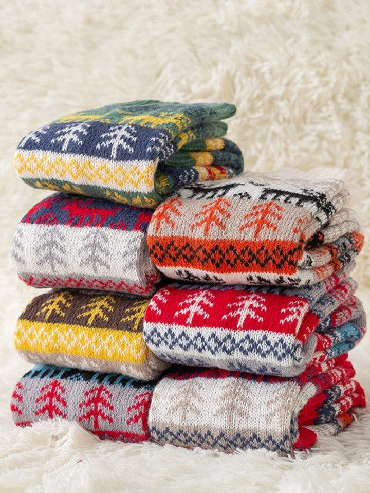 Snowflake Knit Leg Warmers – Soft, Breathable and Cozy