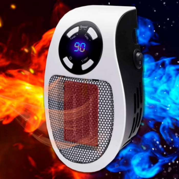 Hendrano™ Plug-In Mini Space Heater with LED Display and Remote