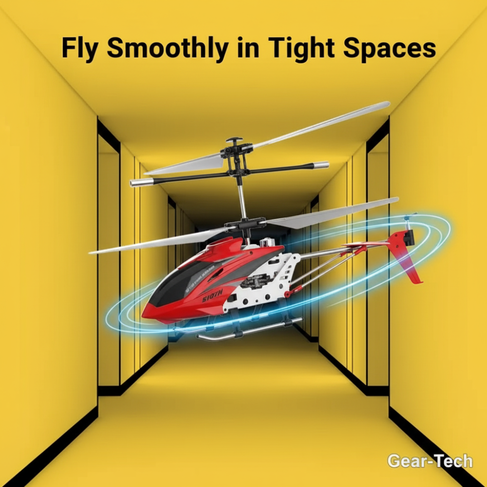 Remote Control Helicopter with LED Lights and Gyro Stabilizer