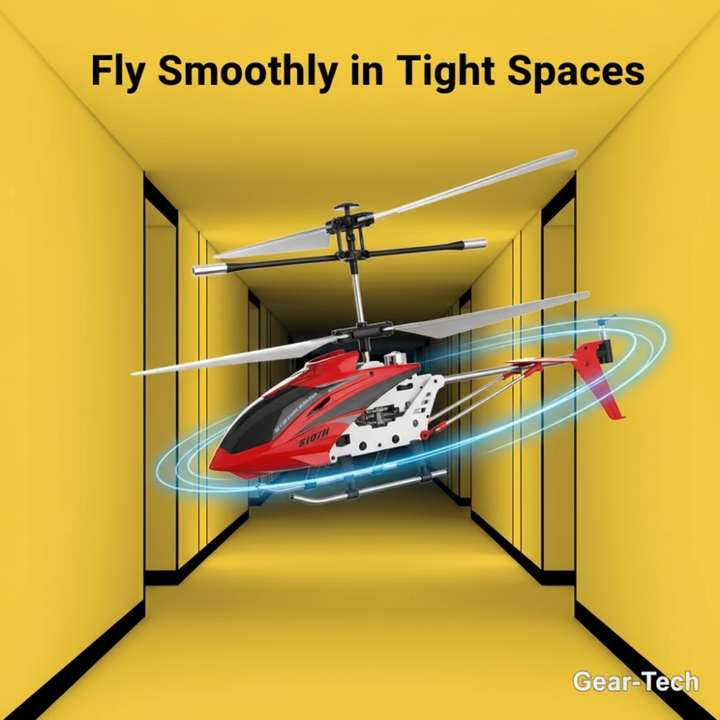 Remote Control Helicopter with LED Lights and Gyro Stabilizer