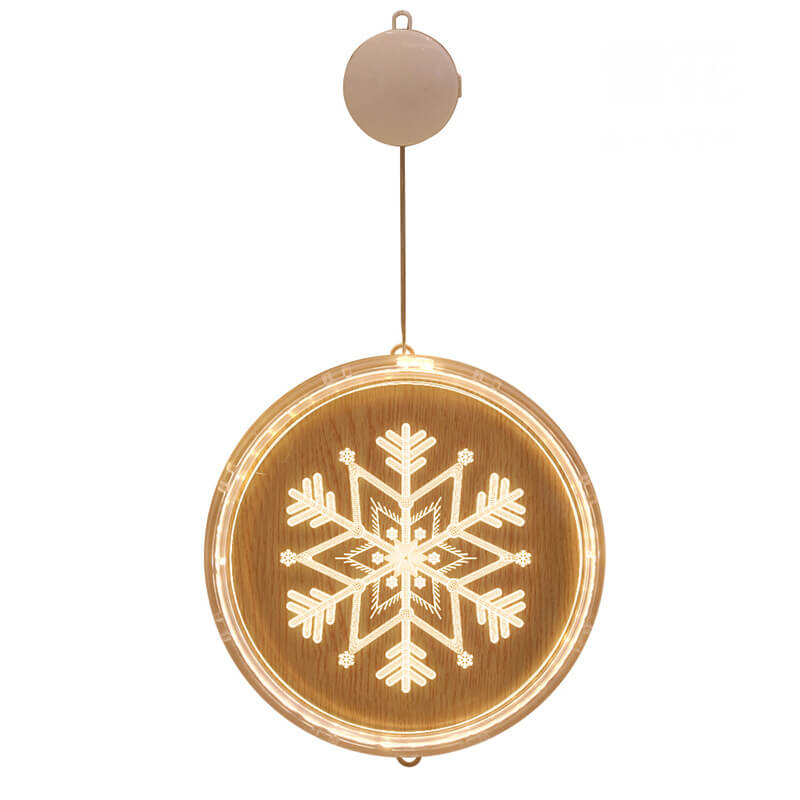 Hendrano™ Acrylic LED Christmas Window Light with Suction Cup