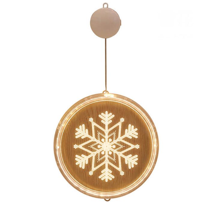 Hendrano™ Acrylic LED Christmas Window Light with Suction Cup