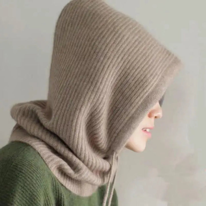 Knitted Hooded Balaclava Hat Neck Warmer