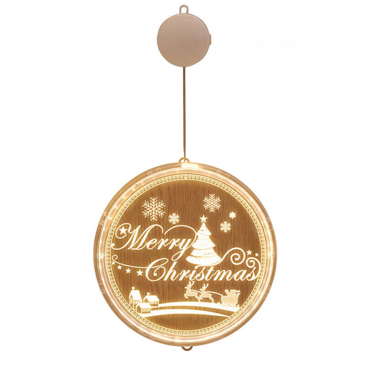 Hendrano™ Acrylic LED Christmas Window Light with Suction Cup