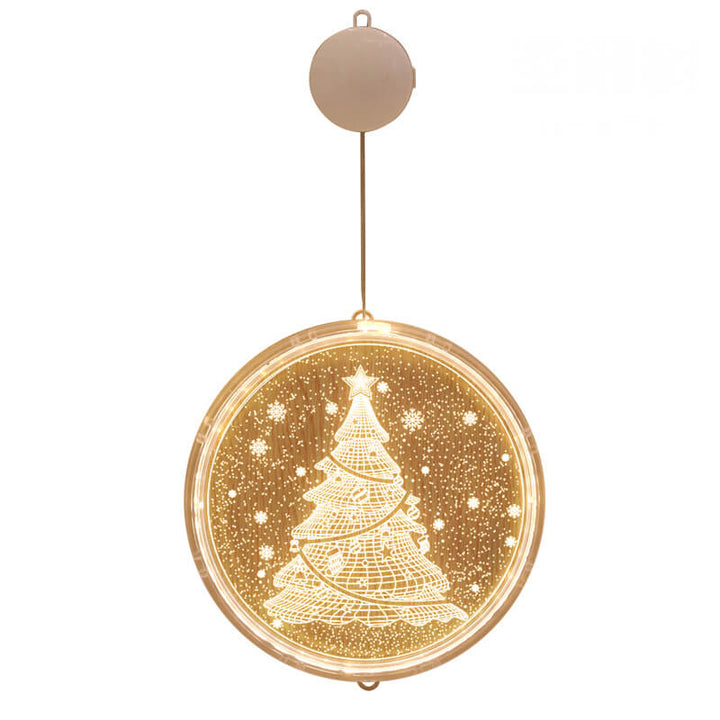 Hendrano™ Acrylic LED Christmas Window Light with Suction Cup