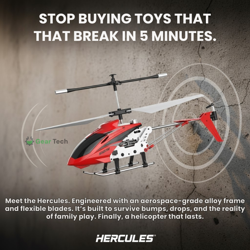 Remote Control Helicopter with LED Lights and Gyro Stabilizer
