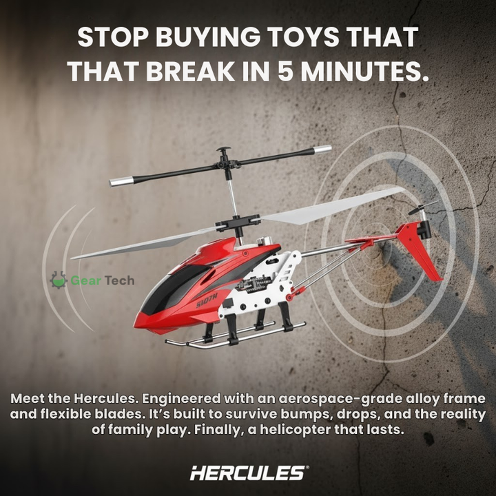 Remote Control Helicopter with LED Lights and Gyro Stabilizer