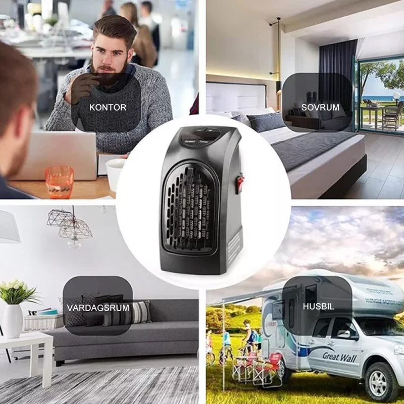 Hendrano™ Plug-In Ceramic Space Heater with Adjustable Thermostat