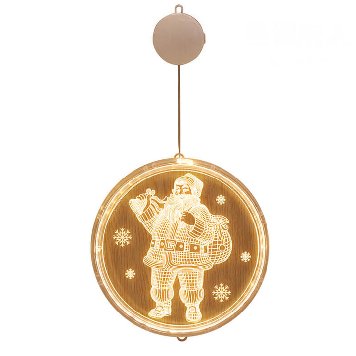 Hendrano™ Acrylic LED Christmas Window Light with Suction Cup