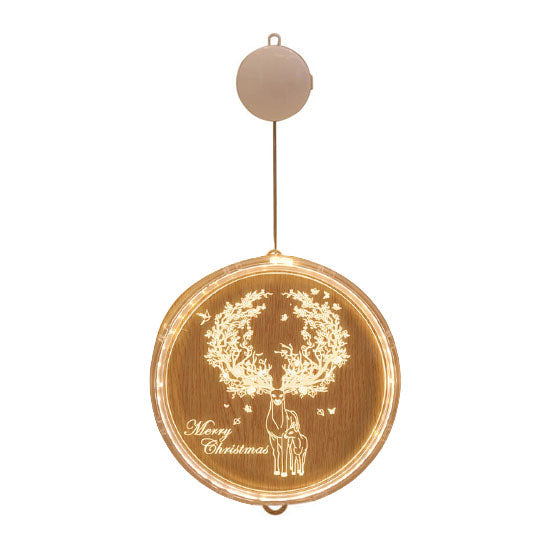 Hendrano™ Acrylic LED Christmas Window Light with Suction Cup