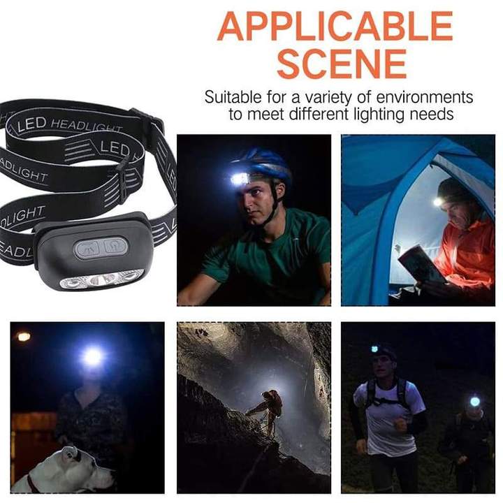 Hendrano™ Rechargeable LED Headlamp with Motion Sensor and SOS Mode