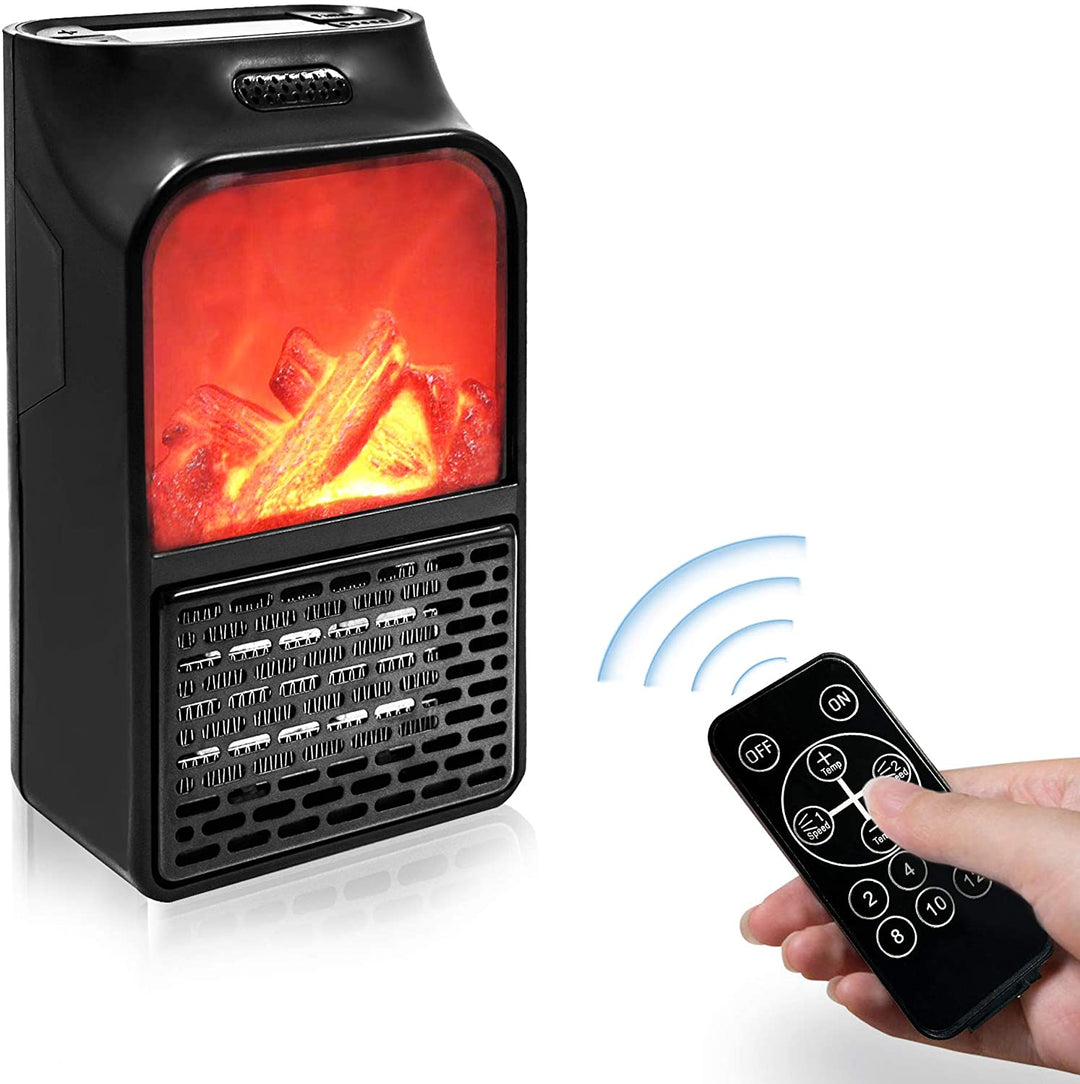 Hendrano™ Plug-In Flame Effect Heater with Remote Control and Timer