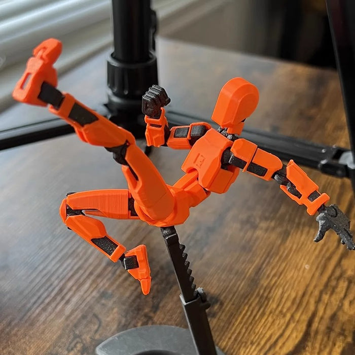 Hendrano Poseable 3D Printed Robot Figure with Many Joints