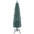 Small slim frosted pencil Christmas tree
