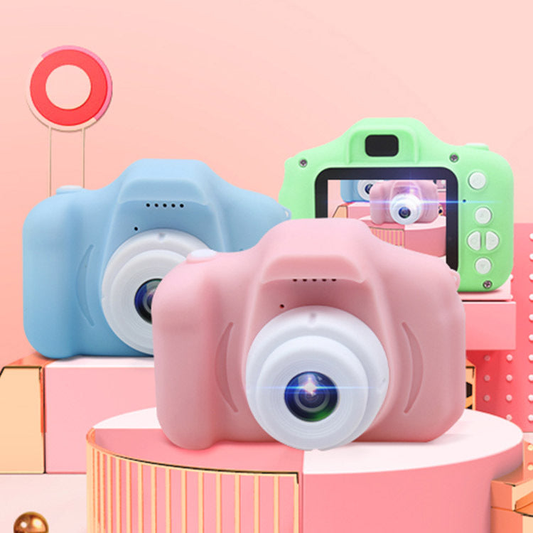 Pink cartoon kids digital camera