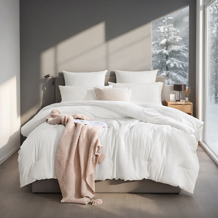 Hendrano Thick All Season Comforter Insert with Box Stitching