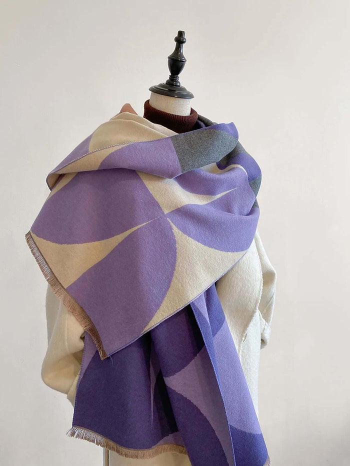 Hendrano™ Women's Reversible Winter Scarf – Two Looks, Soft & Warm