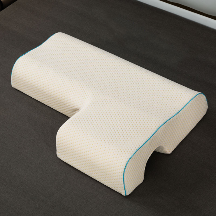 Arched memory foam couples pillow