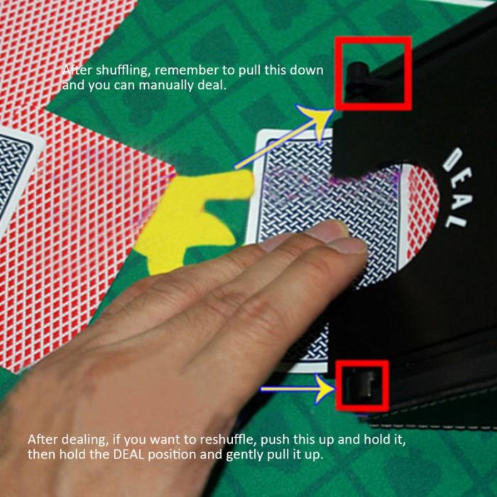 Hendrano™ Automatic Card Shuffler for One or Two Decks, Battery or Plug-In
