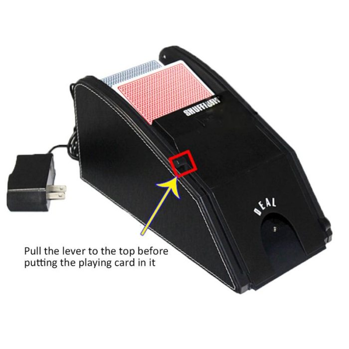 Hendrano™ Automatic Card Shuffler for One or Two Decks, Battery or Plug-In