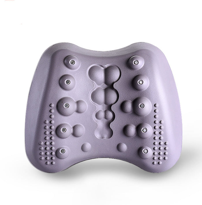 Hendrano Curved Lower Back Stretch Pillow with Massage Nodes