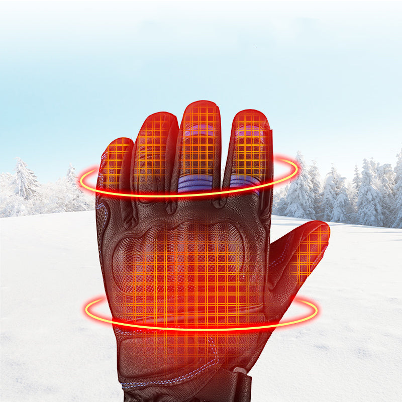 Hendrano™ Rechargeable Heated Gloves with 3 Heat Levels &amp; Fleece Lining