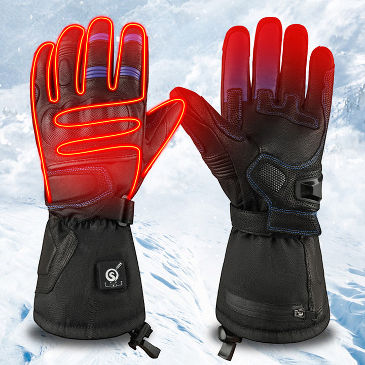 Hendrano™ Rechargeable Heated Gloves with 3 Heat Levels &amp; Fleece Lining