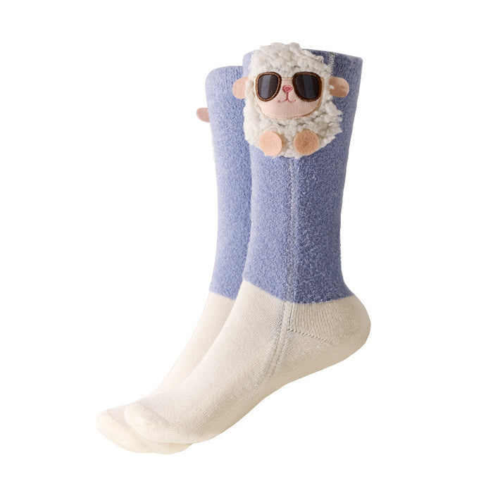 Hendrano Heated Cartoon Socks with Rechargeable USB-C Batteries