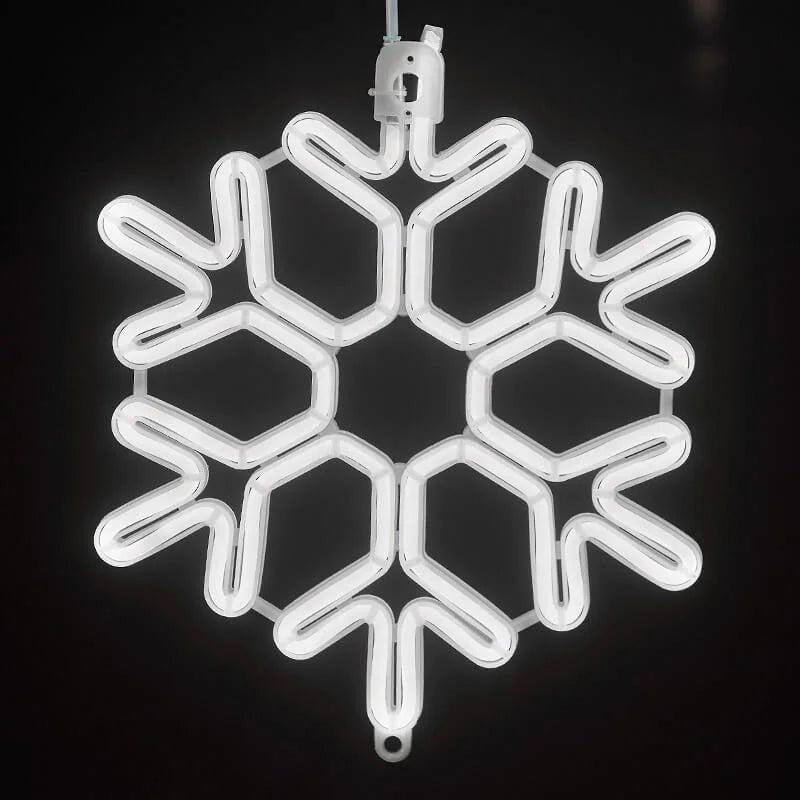 Frosted Snowflake LED Light for Indoor and Outdoor Decor