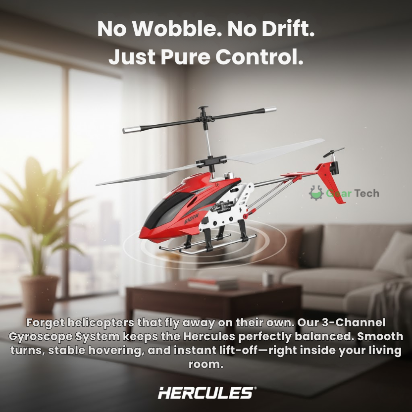 Remote Control Helicopter with LED Lights and Gyro Stabilizer
