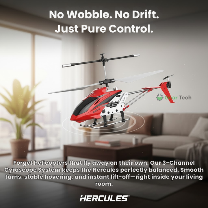 Remote Control Helicopter with LED Lights and Gyro Stabilizer