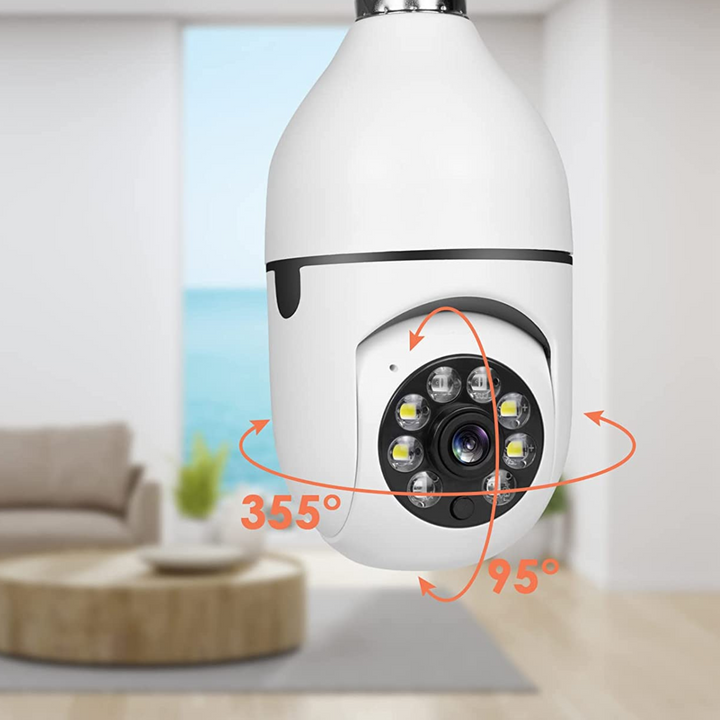 Hendrano™ WiFi Light Bulb Security Camera with Night Vision