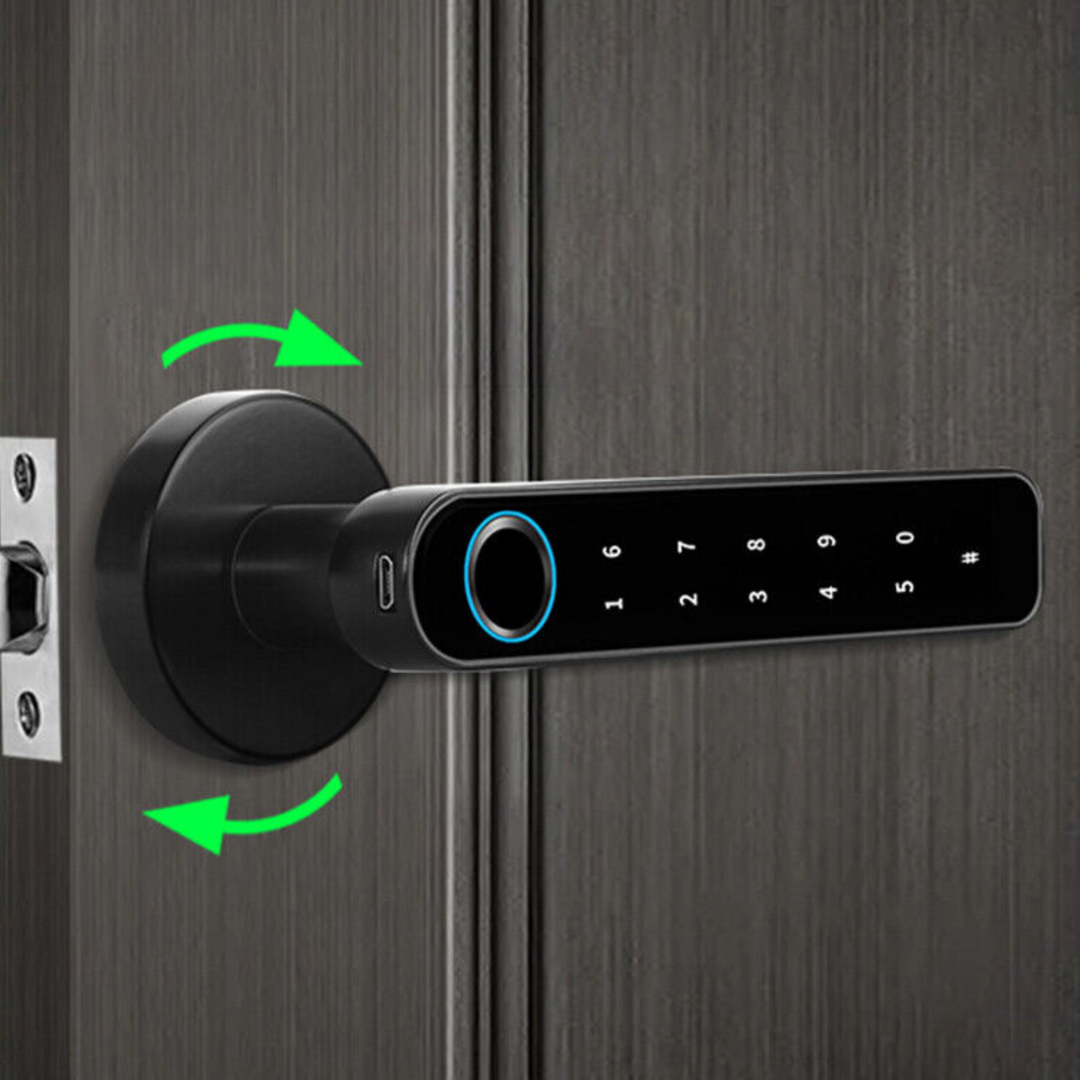Hendrano™ Smart Fingerprint Door Lock with App Control and Key Backup