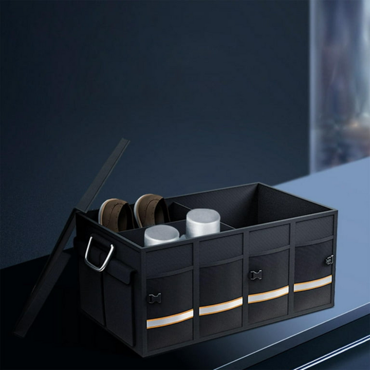 Large Collapsible Car Trunk Organizer with Waterproof Base