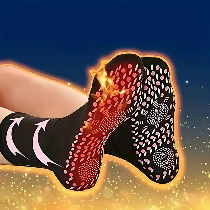 Rechargeable Heated Athletic Socks, 5-Pair Set – Unisex