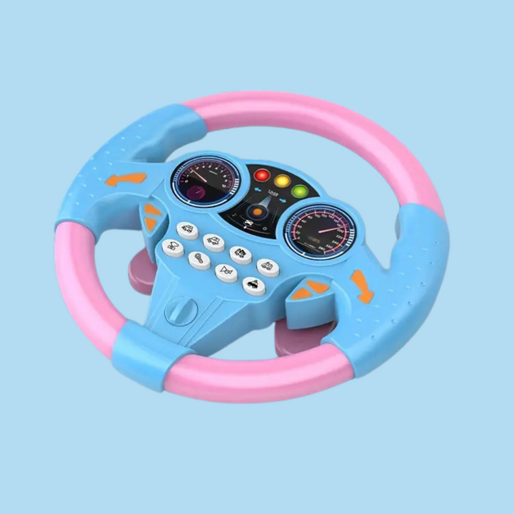Kids Toy Steering Wheel with Suction Cup, Lights and Sounds
