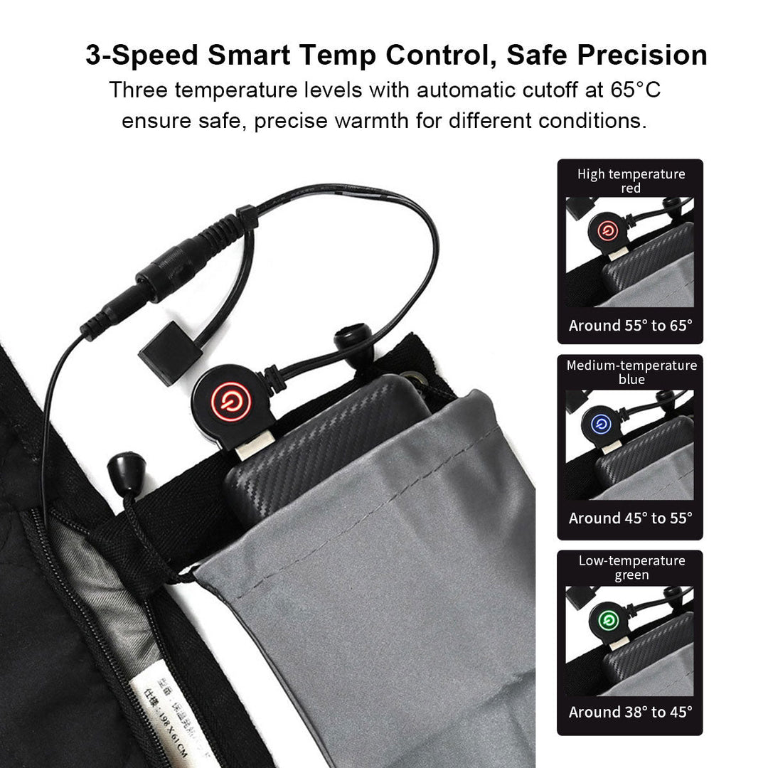 Hendrano™ 5-Zone USB Heated Pad with 30-Second Warm-Up