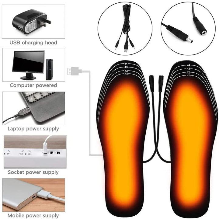 Hendrano™ USB Heated Shoe Insoles for Warm Feet on the Go