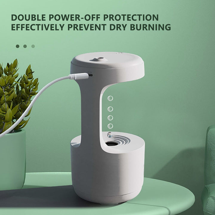 Anti-Gravity Humidifier with Floating Water Droplet Effect