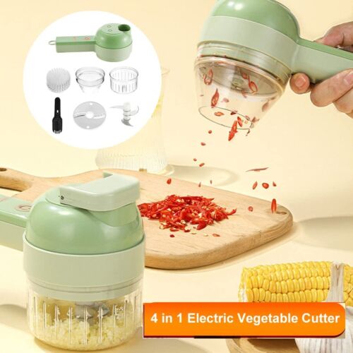 4-in-1 Electric Food Cutter to Chop, Slice, Shred and Grate