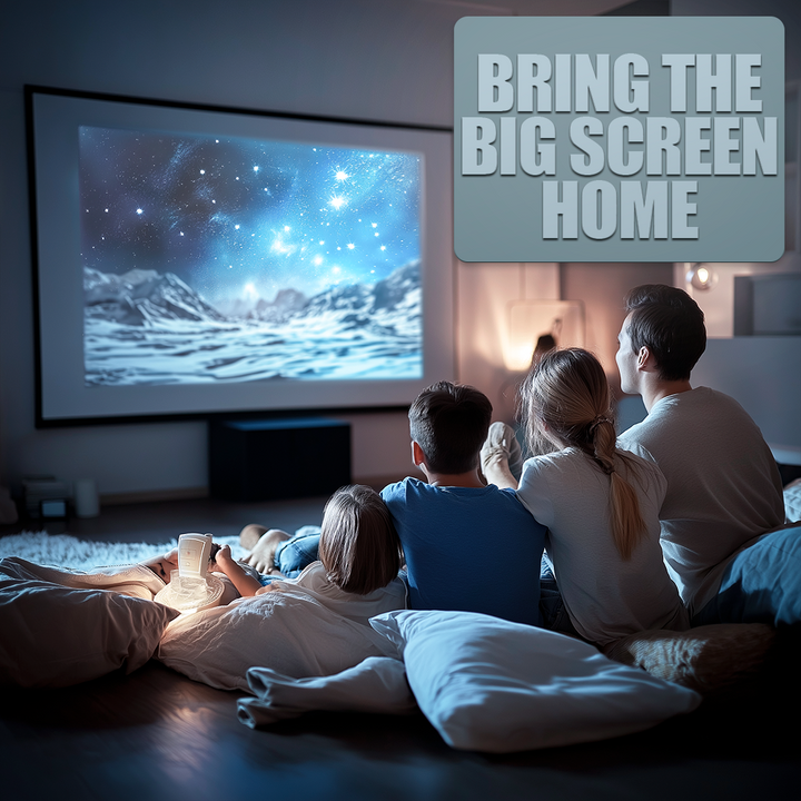 Mini Portable Projector with 1080P Support, Power Bank Ready