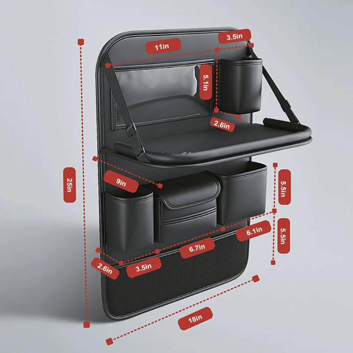 Hendrano™ Back Seat Car Organizer with Folding Tray and Tablet Holder