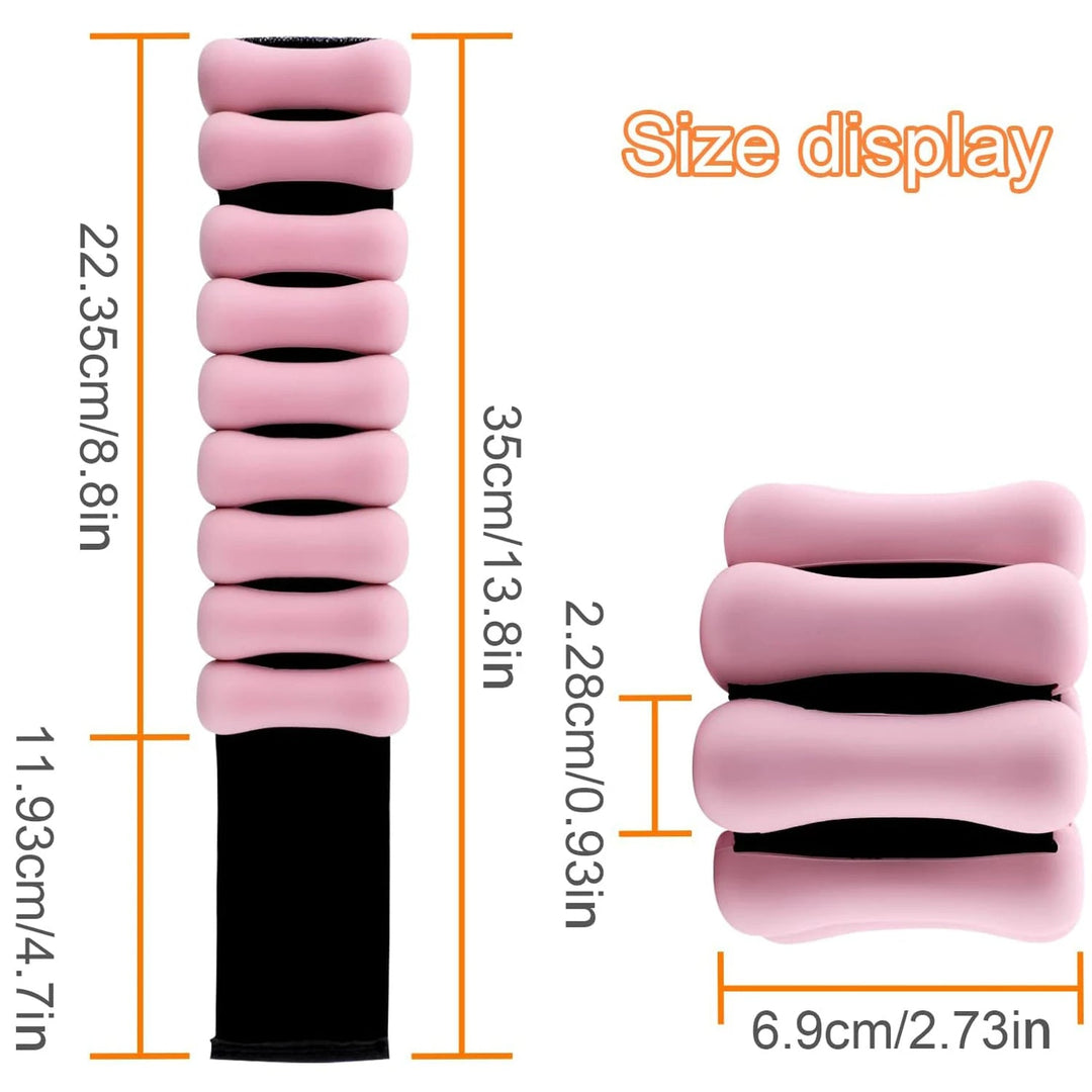 Silicone Ankle &amp; Wrist Weights with Anti-Slip Grip