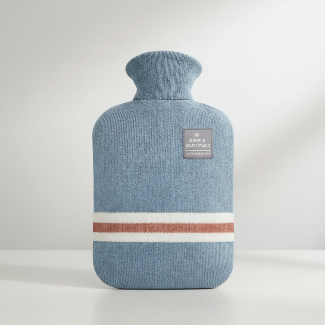 Hendrano™ 2 Liter Hot Water Bottle with Knit Cover, Warm for Hours