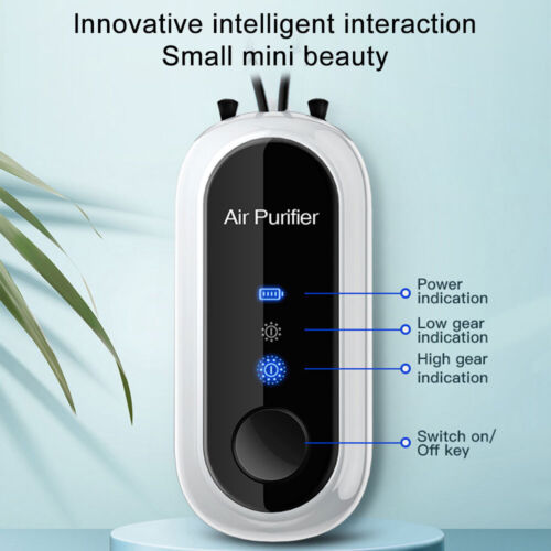 Wearable Mini Air Purifier Necklace with USB Charging